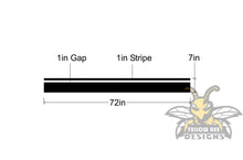 Load image into Gallery viewer, Car or Truck Decals Universal Vinyl Single Offset Racing Stripes