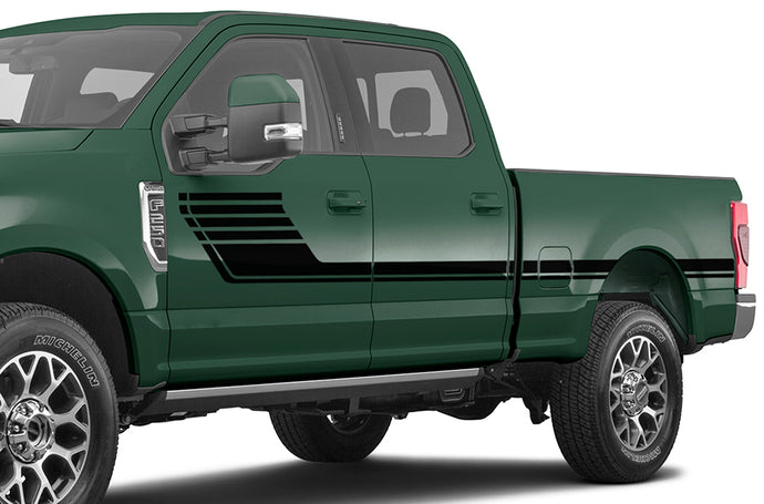 Decals For Ford F250 Center Hockey Side Stripes Graphics Vinyl