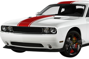 Center Line Rally Stripes Graphics decals for Dodge Challenger