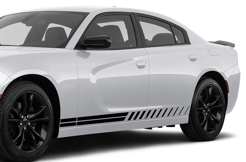 Charger Lower Thin Stripes Graphics Vinyl decals for Dodge Charger
