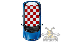 Load image into Gallery viewer, Chessboard Roof Vinyl Graphics for mini cooper roof decals
