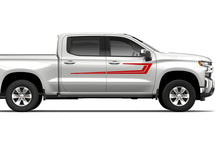 Load image into Gallery viewer, Center Stripes Graphics Vinyl Decals Compatible with Chevrolet Silverado 1500 Crew Cab