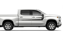 Load image into Gallery viewer, Center Stripes Graphics Vinyl Decals Compatible with Chevrolet Silverado 1500 Crew Cab