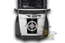 Load image into Gallery viewer, Compass JK Wrangler Hood Decals Stickers Compatible with Jeep