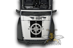 Compass Graphics Stickers JL Wrangler Hood decals 2018-Present