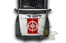 Load image into Gallery viewer, Compass Graphics Stickers JL Wrangler Hood decals 2018-Present