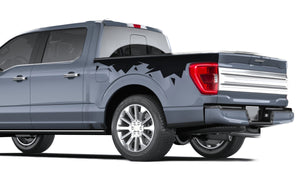 Ford F150 Cracks Bed Side Vinyl Graphics Decals For Ford F150