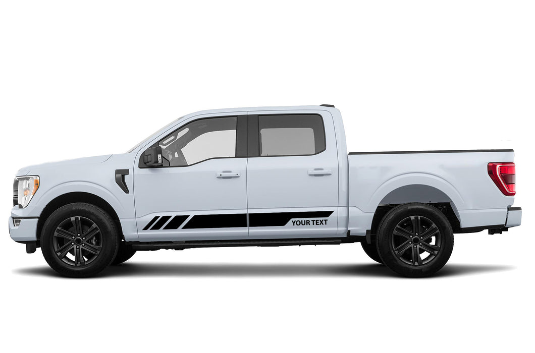 Custom Rocker Stripes Decals Compatible with Ford F150