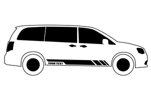 Custom Rocket Side Stripes Graphics Vinyl Decals Compatible with Subaru Forester