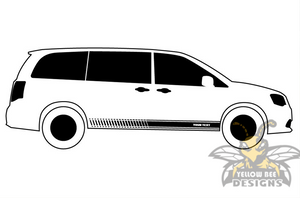 Custom Lower Side Graphics decals for Subaru Forester