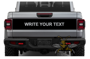 Vinyl Graphics For Jeep Text Gladiator custom Tailgate decal