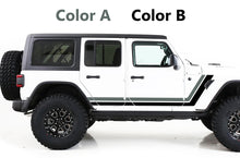 Load image into Gallery viewer, Customize Retro Stripes Graphics Vinyl Decals Compatible with Jeep JL Wrangler 2018-Present