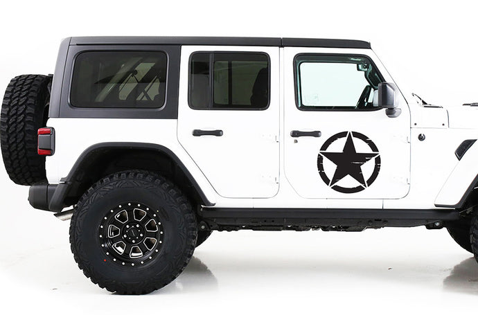 Desert Star Graphics decals for Jeep Wrangler, side stickers