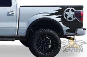Desert Star Graphics Stripes Bed Decals Ford F150 Super Crew Cab 2019, 2020, 2021