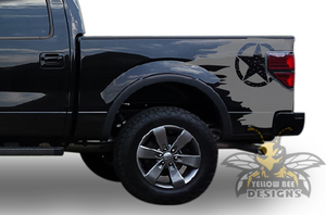 Desert Star Graphics Stripes Bed Decals Ford F150 Super Crew Cab 2019, 2020, 2021