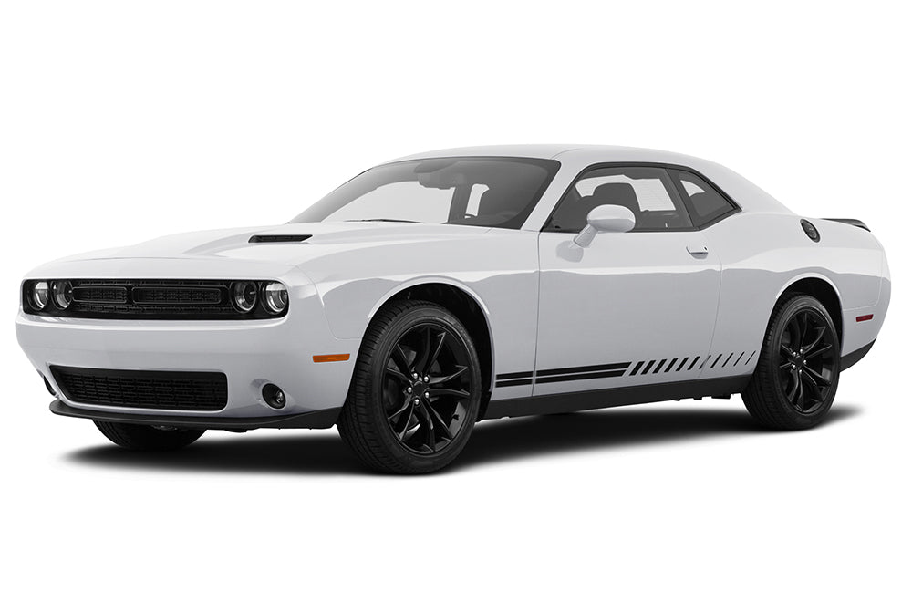 Double Belt Stripes Graphics Vinyl Decals for Dodge Challenger