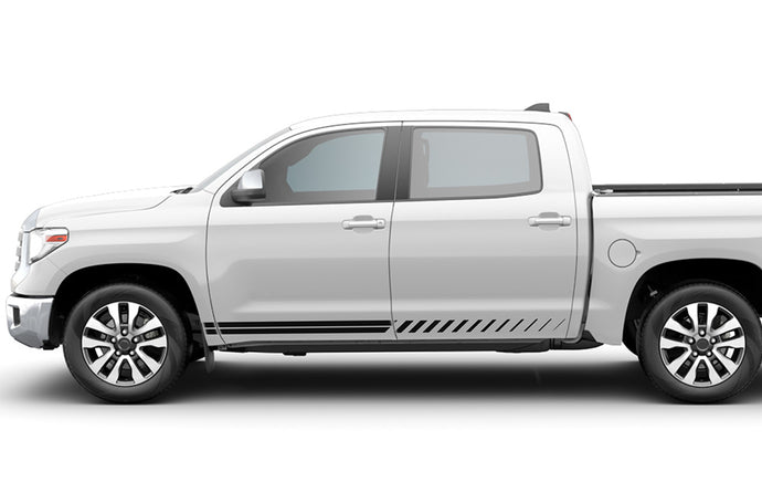 Double Stripes Graphics vinyl decals for Toyota Tundra  