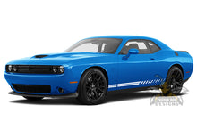 Load image into Gallery viewer, Double Belt Stripes Graphics Vinyl Decals for Dodge Challenger