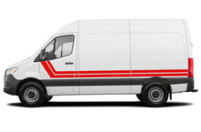 Load image into Gallery viewer, Double Center Stripes Graphics Vinyl Decals Compatible with Mercedes Sprinter