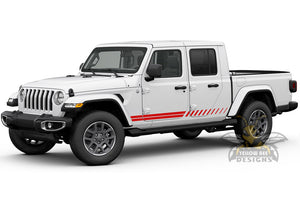 Double Hash Stripes Graphics For Jeep Gladiator Stripes