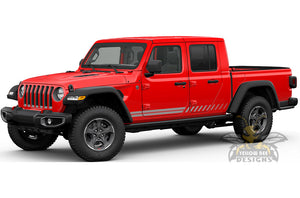 Double Hash Stripes Graphics For Jeep Gladiator Stripes