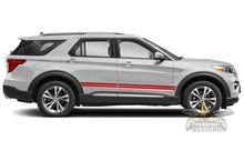 Load image into Gallery viewer, Double Side Stripes Vinyl Graphics For Ford Explorer