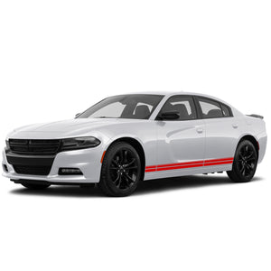 Double Thin Stripes Graphics vinyl decals for Dodge Charger