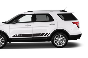 Mountain Side Stripes Vinyl Graphics Decals For Ford Explorer