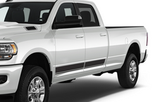 Load image into Gallery viewer, Dual Line Stripes Graphics Vinyl Decals Compatible with Dodge Ram Crew Cab 3500 Bed 8”