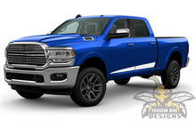 Load image into Gallery viewer, Edge Stripes Graphics Vinyl Decal Compatible with Dodge Ram Crew Cab 3500 Bed 6&#39;4”