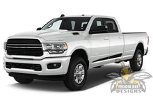 Load image into Gallery viewer, Edge Stripes Graphics Vinyl Decals Compatible with Dodge Ram Crew Cab 3500 Bed 8”