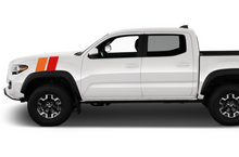 Load image into Gallery viewer, Fender Racing Dual retro vintage stripes (Orange, Red) Compatible with Toyota Tacoma