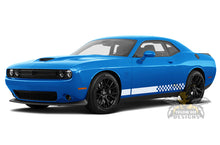 Load image into Gallery viewer, Finishing Flag Stripes Graphics Vinyl Decals for Dodge Challenger