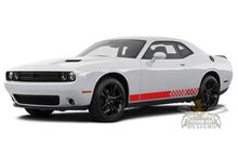 Load image into Gallery viewer, Finishing Flag Stripes Graphics Vinyl Decals for Dodge Challenger