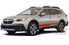 Load image into Gallery viewer, Finishing Flag Style Side Stripes Graphics decals for Subaru Outback