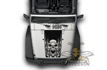 Load image into Gallery viewer, Fire Skull Graphics Stickers JL Wrangler Hood decals 2018-Present 