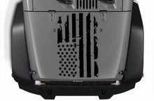 Load image into Gallery viewer, Flag USA Hood Graphics Vinyl Decals Compatible with Jeep JK Wrangler 2007-2018