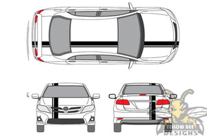 Full Line Stripes Graphics Vinyl Compatible decals for Toyota Camry