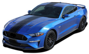 Full Line Rally Stripes Decals Graphics Vinyl Decals Compatible with Ford Mustang