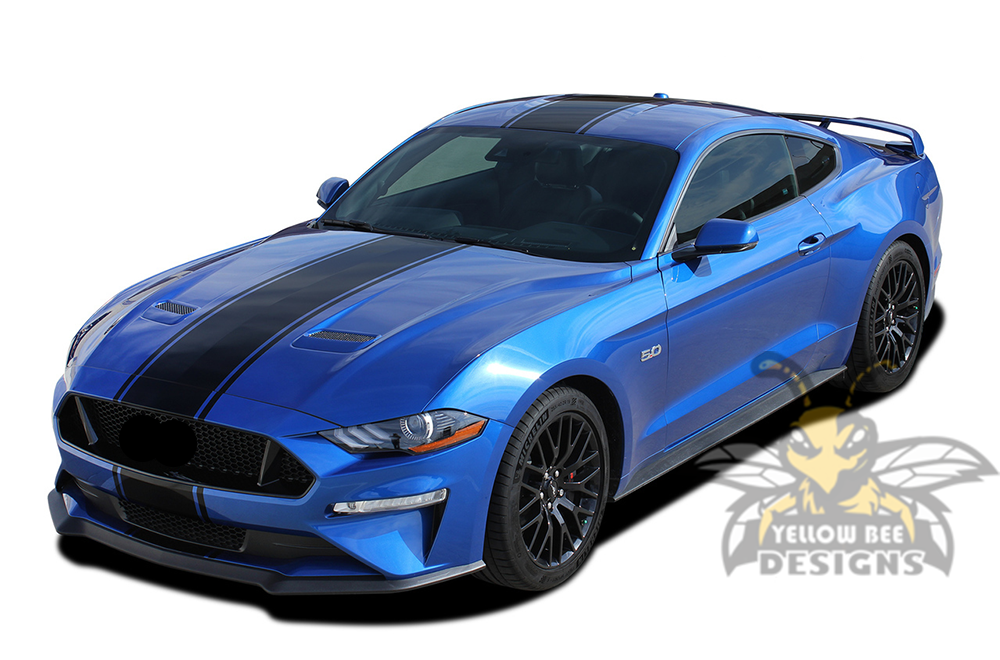 Decals Graphics vinyl graphics for ford Mustang rally stripes
