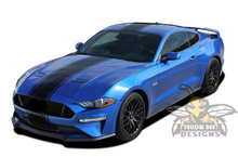 Load image into Gallery viewer, Full Line Rally Stripe Graphics vinyl graphics for ford Mustang decals