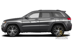 Full Line Side Stripes Graphics decals for Grand Cherokee