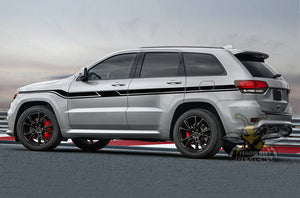 Full Line Side Stripes Graphics decals for Grand Cherokee