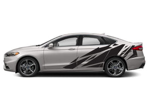 Geometric Pattern Side Graphics Compatible With Ford Fusion