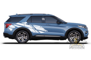 Geometric Pattern Side Graphics For Ford Explorer decals