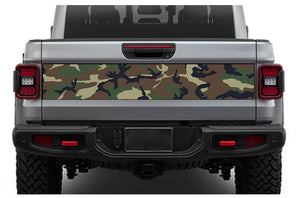 Green Army Tailgate Door Decals Vinyl Compatible with Jeep JT Gladiator 4 Door (8x53 inches)