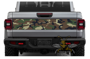 Green Army designs Graphics for tailgate decals for jeep JT Gladiator