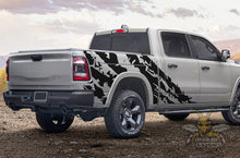 Load image into Gallery viewer, Half Side Shred Graphics Kit Vinyl Decal Compatible with Dodge Ram Crew Cab 1500