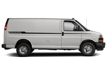Load image into Gallery viewer, Hash Line Stripes Graphics Vinyl Decals Compatible with Chevrolet Express