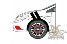 Load image into Gallery viewer, Hash Mark Fender Stripes Decals Graphics vinyl decals for Honda Accord